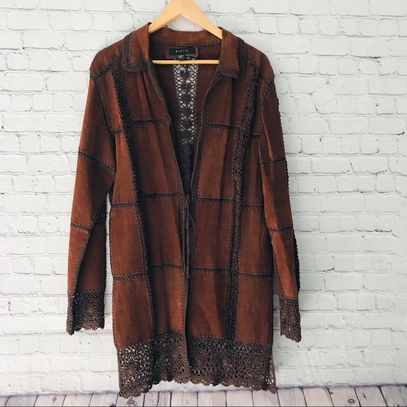 STATIC Jackets & Blazers - Static Vintage Leather Boho Bohemian Coat